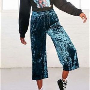 Crushed velvet coulottes